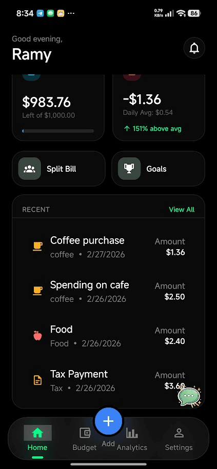Dashboard UI